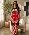 Maxi Short Sleeve Crew Neck Tie Dye African Kaftan Dress