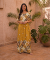 Maxi Short Sleeve Diamond Middle Eastern Inspired Kaftan Dress