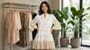 Flower Print Flowy Tiered Button Front Midi Dress